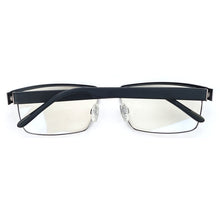 Load image into Gallery viewer, Germany Brand Oversized Optical Glass Frames Men Black/Grey Spring Hinge Rectangle