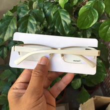 Load image into Gallery viewer, Germany Brand Titanium Myopia Glasses Frames Women Gold Semi Rimless Spring Hinge