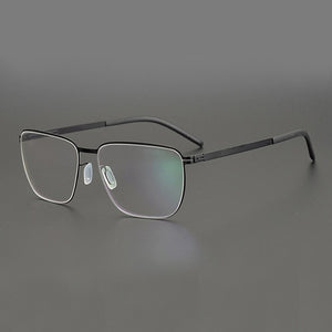 Germany Lightweight Square Glasses Frame Men Brand Designer Prescription Eyeglasses Women Screw-Less Myopia Optical Eyewear