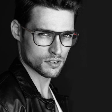 Germany Memory Carbon Fiber Eyeglasses Frame for Men Brand Design Sporty Spectacles P8372 Large Square Flexible Eyewear