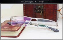 Load image into Gallery viewer, Germany Quality Stainless Steel Metal Frame Glasses Men Square Myopia Prescription Eyewear Optical Eyeglasses Spectacle
