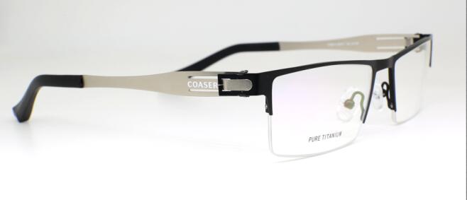 Germany Quality Stainless Steel Metal Frame Glasses Men Square Myopia Prescription Eyewear Optical Eyeglasses Spectacle