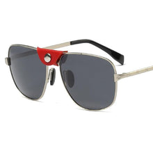 Load image into Gallery viewer, Ggovo Brand Designer Men&#39;s Metallic Leather Polarized Sunglasses  Sun Glasses For Men UV400 Oculos De Sol