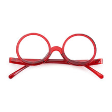 Load image into Gallery viewer, Gift +10~+40 Folding Clamshell Reading Glasses Rotating Magnifying Resin Frame Presbyopic Glasses Makeup Eyewear