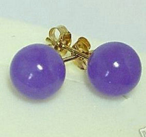Girl gift simple new Jewellery natural 10mm purple gem Earrings18K Stud Earring wholesale 10pcs 5[pair] earrings