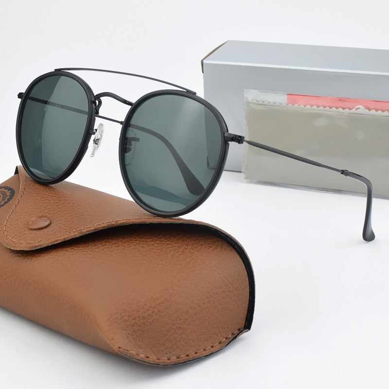 Glass lens Classic retro sunglasses men women R3647 acetate frame  Brand design 2023 Sun glasses driving Goggles UV400
