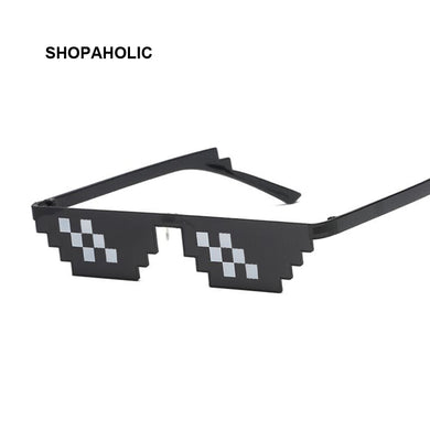 Glasses 8 Bit MLG Pixelated Sunglasses Women Brand Thug Life Party Eyeglasses Vintage Female Eyewear