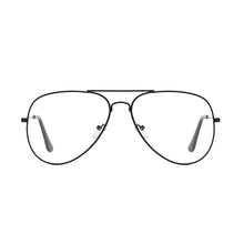 Carica l&#39;immagine nel visualizzatore di Gallery, Glasses Alloy Gold Frame Glasses Classic Retro Optics Eyeglasses Transparent Clear Lens Women Men Espectacles Female