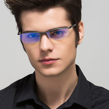 Carica l&#39;immagine nel visualizzatore di Gallery, Glasses Aluminum Computer Goggles Anti Blue Light Fatigue Radiation-resistant Men Women Optical Eyeglasses Frame For Male Female