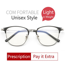 Carica l&#39;immagine nel visualizzatore di Gallery, Glasses Anti-blue Light  Eyeglasses Women Optical Frame Men&#39;s Myopia Clear Glasses Eyewear Glasses Frame For Male/Female 8809