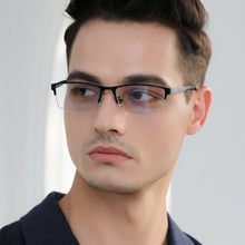 Carica l&#39;immagine nel visualizzatore di Gallery, Glasses Brand Designer Classic Mens Anti Blue Light Laser Fatigue Glasses Computer Goggles Men&#39;s Optical Eyeglasses Frame 2806