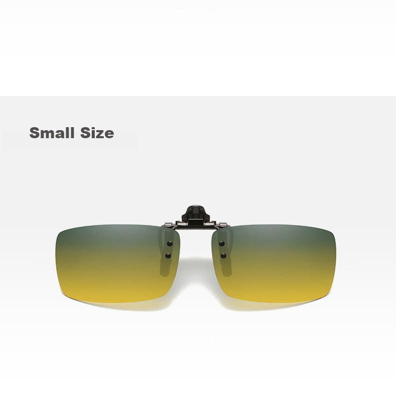 Clip per occhiali Occhiali da conducente per auto Anti-UVA UVB Occhiali da sole polarizzati Guida per visione notturna Lenti su occhiali da sole Accessori interni