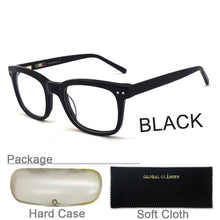 Load image into Gallery viewer, Glasses Eyeglasses Frames Acetate Eyewear Optical Glasses Myopia Prescription Lenses Vintage Men Black Blue 609G