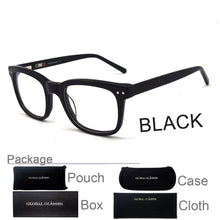Load image into Gallery viewer, Glasses Eyeglasses Frames Acetate Eyewear Optical Glasses Myopia Prescription Lenses Vintage Men Black Blue 609G