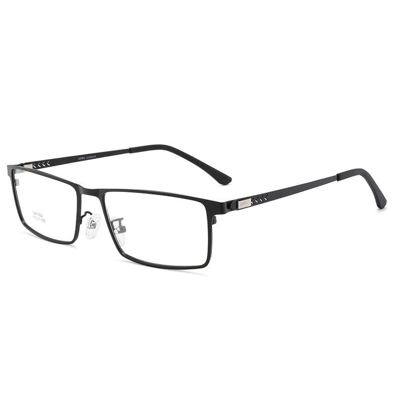 Glasses For Male Full Rim Metal Frame Eyewears Business Style Square Shape Ultra Light Large Frame  Optical Spectacles