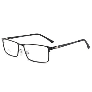 Glasses For Male Full Rim Metal Frame Eyewears Business Style Square Shape Ultra Light Large Frame  Optical Spectacles
