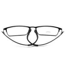 Load image into Gallery viewer, Glasses For Male Full Rim Metal Frame Eyewears Business Style Square Shape Ultra Light Large Frame  Optical Spectacles