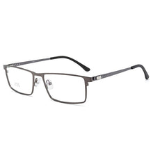 Load image into Gallery viewer, Glasses For Male Full Rim Metal Frame Eyewears Business Style Square Shape Ultra Light Large Frame  Optical Spectacles