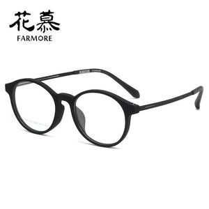Glasses Frame Comfortable Plastic Steel Artistic Small Face Slimming Full Rim Frame Personalized Glasses Frame Plain Glasses