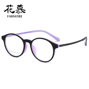 Glasses Frame Comfortable Plastic Steel Artistic Small Face Slimming Full Rim Frame Personalized Glasses Frame Plain Glasses