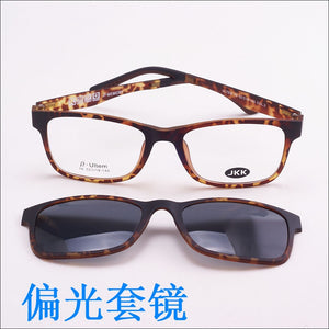Glasses Frame For Women With Magnet Polarized Clip Sunglasses Ultem Glasses Full Rim Prescription Eyeglasses Uv400 Soft Temples
