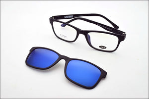 Glasses Frame For Women With Magnet Polarized Clip Sunglasses Ultem Glasses Full Rim Prescription Eyeglasses Uv400 Soft Temples