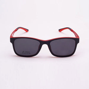 Glasses Frame For Women With Magnet Polarized Clip Sunglasses Ultem Glasses Full Rim Prescription Eyeglasses Uv400 Soft Temples