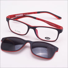 Load image into Gallery viewer, Glasses Frame For Women With Magnet Polarized Clip Sunglasses Ultem Glasses Full Rim Prescription Eyeglasses Uv400 Soft Temples