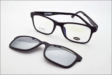 Load image into Gallery viewer, Glasses Frame For Women With Magnet Polarized Clip Sunglasses Ultem Glasses Full Rim Prescription Eyeglasses Uv400 Soft Temples