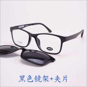 Glasses Frame For Women With Magnet Polarized Clip Sunglasses Ultem Glasses Full Rim Prescription Eyeglasses Uv400 Soft Temples