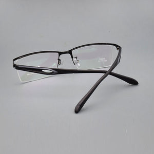 Glasses Frame Male Clip On Sunglasses Magnetic Myopia Yellow Night Vision Goggles Wireframe Eyebrow Frames For Men  Soft Temple