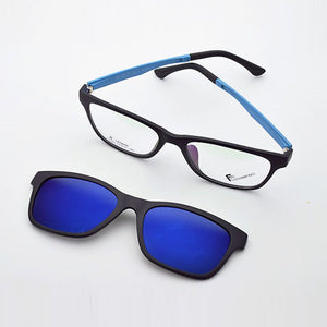 Glasses Frame Male Ladies Eyeglasses Full Box Match Magnet 3d Sunglasses Myopia Optical Polarized Sunglasses  Anti-UV