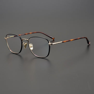 Glasses Frame Men Retro Square Japanese Handmade Ultralight Titanium Alloy Prescription Eyeglasses Women Myopia Eyewear Optics