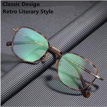 Load image into Gallery viewer, Glasses Frame Men Retro Square Japanese Handmade Ultralight Titanium Alloy Prescription Eyeglasses Women Myopia Eyewear Optics