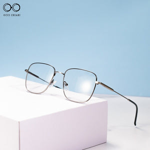 Glasses Frame Men Square Optics Frame Metal Computer Glasses For Men Myopia Prescription Eyeglasses Frames  Brand Eyewear
