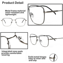 Load image into Gallery viewer, Glasses Frame Men Square Optics Frame Metal Computer Glasses For Men Myopia Prescription Eyeglasses Frames  Brand Eyewear