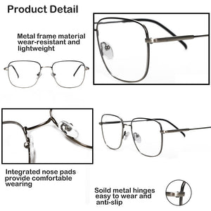 Glasses Frame Men Square Optics Frame Metal Computer Glasses For Men Myopia Prescription Eyeglasses Frames  Brand Eyewear