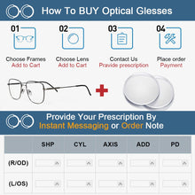 Load image into Gallery viewer, Glasses Frame Men Square Optics Frame Metal Computer Glasses For Men Myopia Prescription Eyeglasses Frames  Brand Eyewear