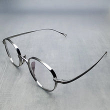 Load image into Gallery viewer, Glasses Frame Pure Titanium Handmade In Japan KMN Retro Oval Round Men Eyeglasses Myopia Reading Eyewear Frames Oculos De Grau