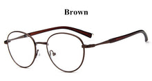 Load image into Gallery viewer, Glasses Frame Retro Brand Full Rim Metal Eyeglass Frame Vintage Spectacles Round Computer Glasses Unisex NO Degrees Oculos