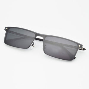 Glasses Half Frame Square Male Wide Face Myopia Eyeglasses With Magnet Polarized Lens Sunglasses UltraLlight  Big Face Driving