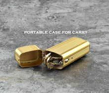 Load image into Gallery viewer, Glasses Material Lenses Foldable Antenna Reading Glasses with Golden Case +0.75 +1 +1.5 +1.75 +2 +2.25 +2.5 +2.75 +3 +3.5 +4
