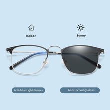 Load image into Gallery viewer, Glasses Men Anti Blue Light Laser Fatigue Vintage Women Photochromic Computer Goggles Optical Eyeglasses Frame For Male V9810