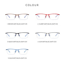 Carica l&#39;immagine nel visualizzatore di Gallery, Glasses Men Brand Designer Classic Anti Blue Light Laser Fatigue Eyewear Computer Goggles Women Optical Eyeglasses Frame 5910