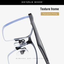 Carica l&#39;immagine nel visualizzatore di Gallery, Glasses Men Brand Designer Classic Anti Blue Light Laser Fatigue Eyewear Computer Goggles Women Optical Eyeglasses Frame 5910