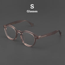 Load image into Gallery viewer, Glasses Men Johnny Depp LEMTOSH Eyeglasses Frame Clean Lens Brand Vintage Twilight Black Acetate Optical Computer Goggles Women