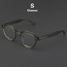 Load image into Gallery viewer, Glasses Men Johnny Depp LEMTOSH Eyeglasses Frame Clean Lens Brand Vintage Twilight Black Acetate Optical Computer Goggles Women