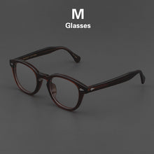 Load image into Gallery viewer, Glasses Men Johnny Depp LEMTOSH Eyeglasses Frame Clean Lens Brand Vintage Twilight Black Acetate Optical Computer Goggles Women