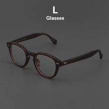 Load image into Gallery viewer, Glasses Men Johnny Depp LEMTOSH Eyeglasses Frame Clean Lens Brand Vintage Twilight Black Acetate Optical Computer Goggles Women