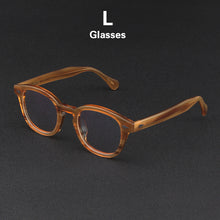 Load image into Gallery viewer, Glasses Men Johnny Depp LEMTOSH Eyeglasses Frame Clean Lens Brand Vintage Twilight Black Acetate Optical Computer Goggles Women